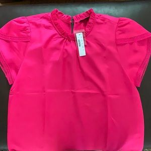 NWT JCrew Hot Pink Blouse